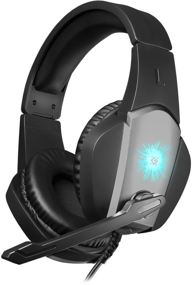 Ігрова гарнітура Defender X-Skull чорно-сіра, кабель 2.1 м фото1