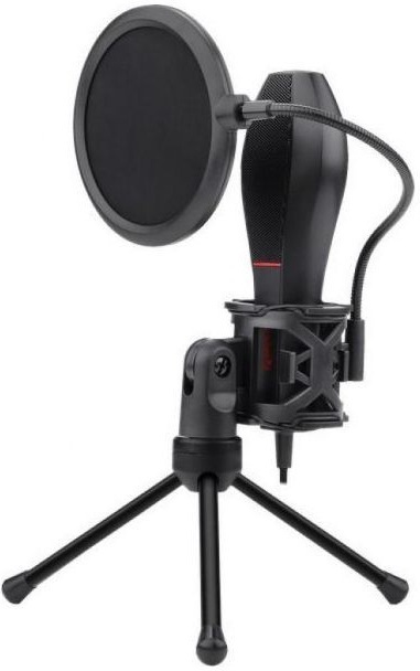 Ігровий стрім мікрофон Redragon Quasar GM200 USB, підставка, кабель 1.5м фото1