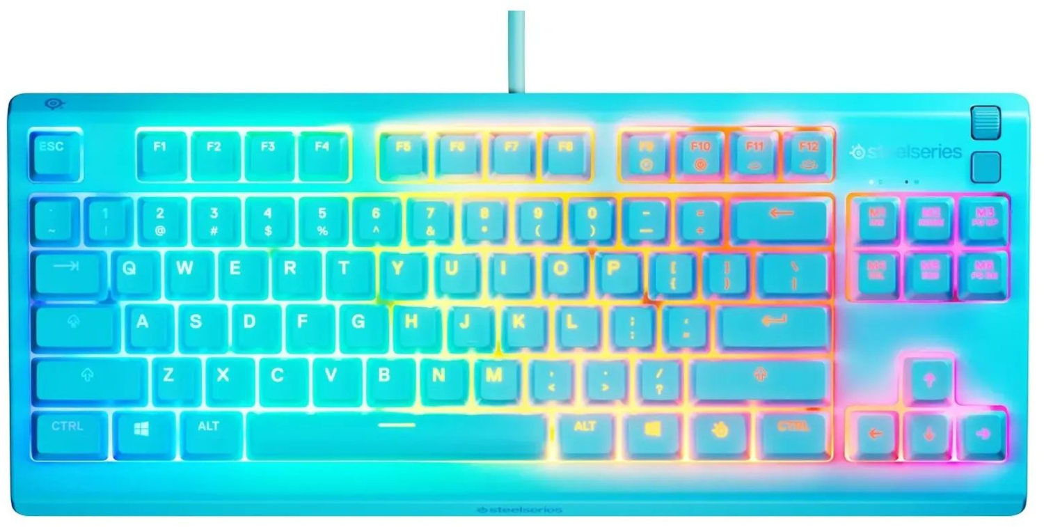 Игровая клавиатура SteelSeries Apex 3 TKL UA  Aqua