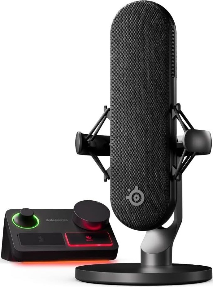 Ігровий стрім мікрофон SteelSeries Alias Pro RGB XLR Stream Mixer 1" Capsule фото1