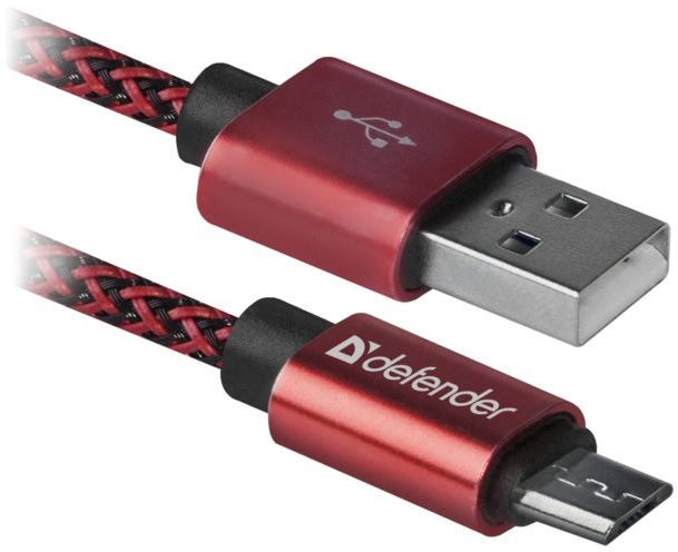 Кабель USB 08-03T PRO USB 2.0 Червоний, AM — MicroBM, 1м, 2.1A фото1