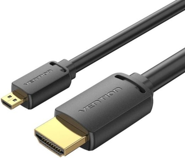Кабель HDMI M - Micro HDMI M, 2.0 м, V2.0 4K 60Гц 18Gbps черный