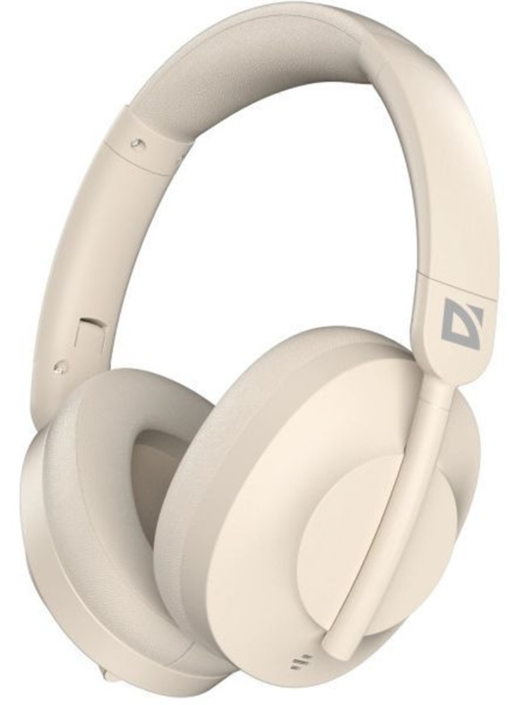 Гарнитура Defender FreeMotion B485 Bluetooth+3,5мм+USB-C, ANC Beige