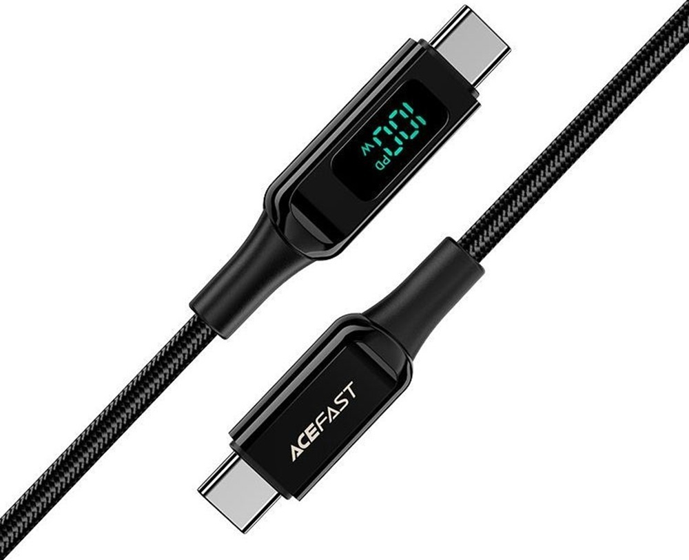 Кабель USB 2.0 USB-C to USB-C, 2 м, 100W, 5.0A, with display, C6-03 Acefast
