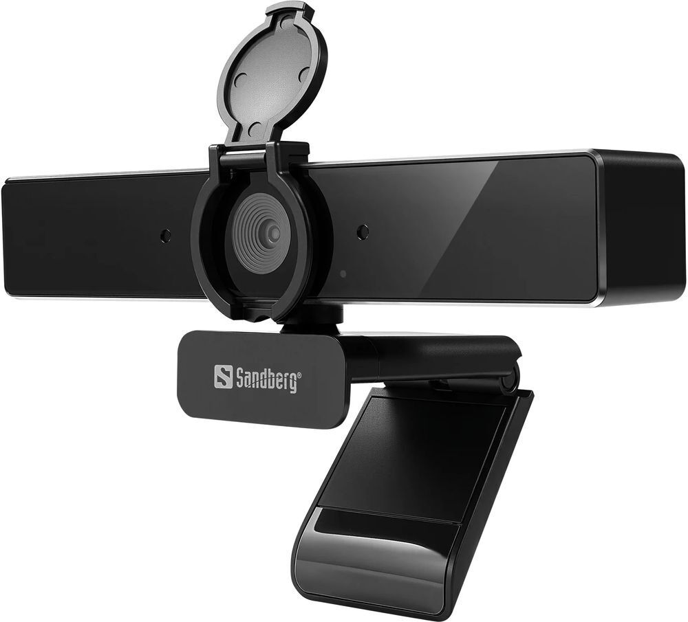 Веб-камера Sandberg 4K Webcam USB-A/USB-C connection, ENC, Remote control фото1