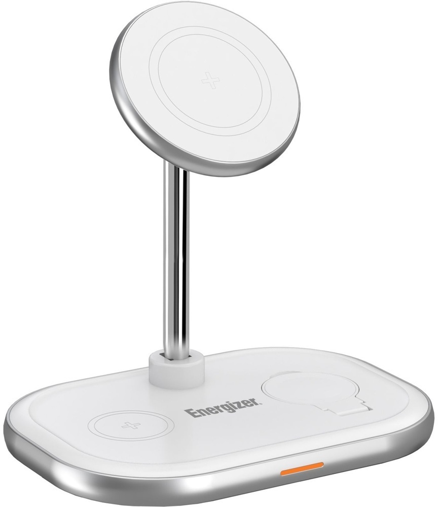 Зарядное устройство 15W 3-in-1 Magnetic Wireless Fast Charger white Energizer фото1