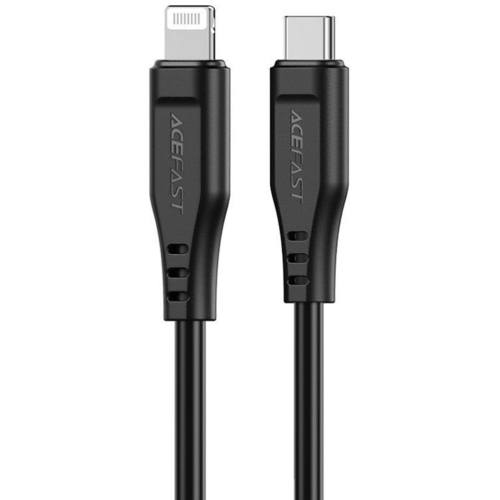 Кабель USB 2.0 USB-C to Lightning, 1,2 м, 3.0A, TPE C3-01 Black Acefast