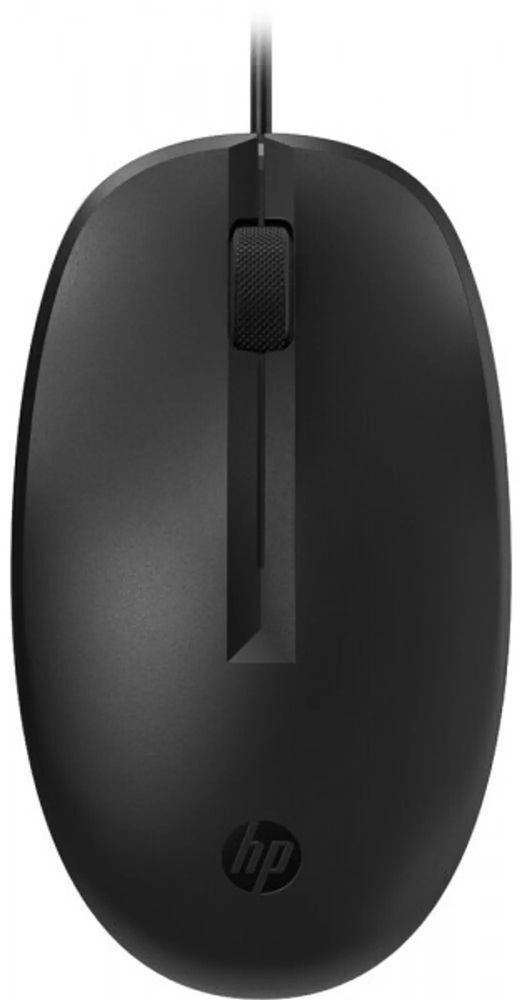Мишка HP 128 Laser Wired, 3кн., 1200 dpi, черная фото1