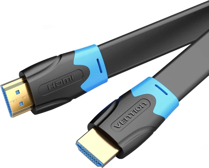 Кабель HDMI M - M, 3.0м, , V2.0, 4K 60Гц, PVC Flat Design, Black