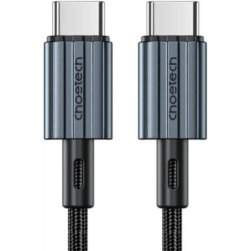 Кабель USB 2.0 Type-C M-M, 2.0 м, (60W) обплетення, чорний Choetech