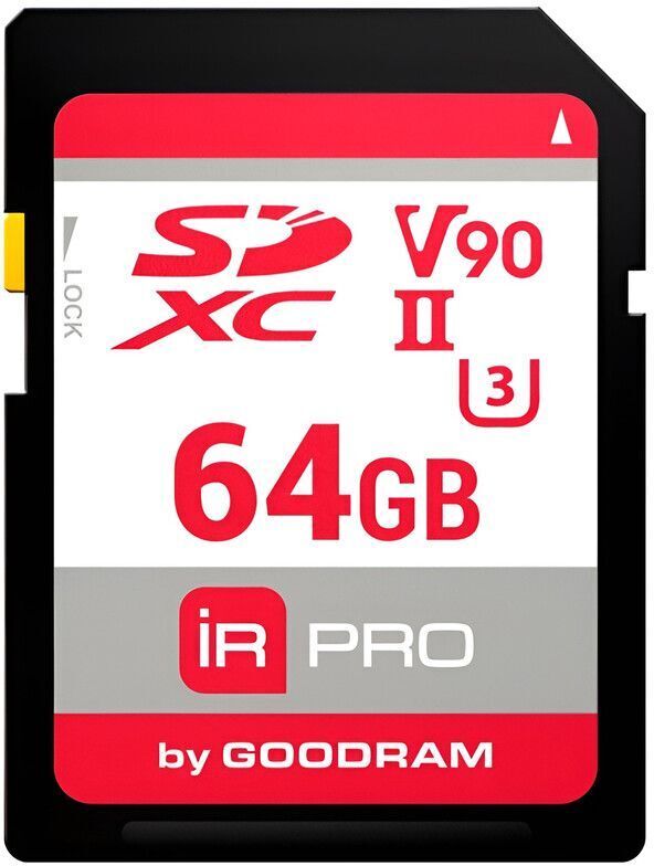 Карта пам'яті Memory card SD 64Gb GoodRAM IRDM PRO SDXC V90 UHS-II U3 Retail