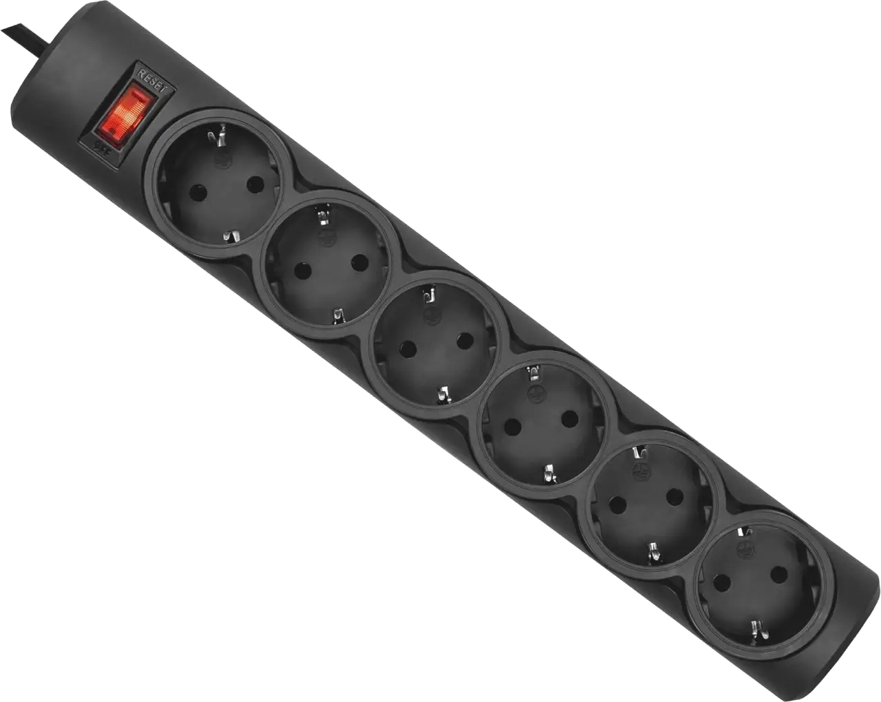 Сетевой фильтр Defender, Defender DFS155, 5.0м, черный, 6 розеток фото1