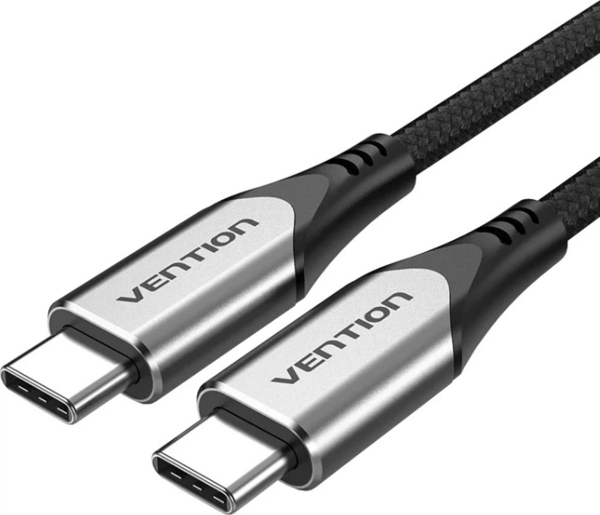 Кабель USB 3.1 Type-C M-M, 0.5м 60W Cotton Braided Vention