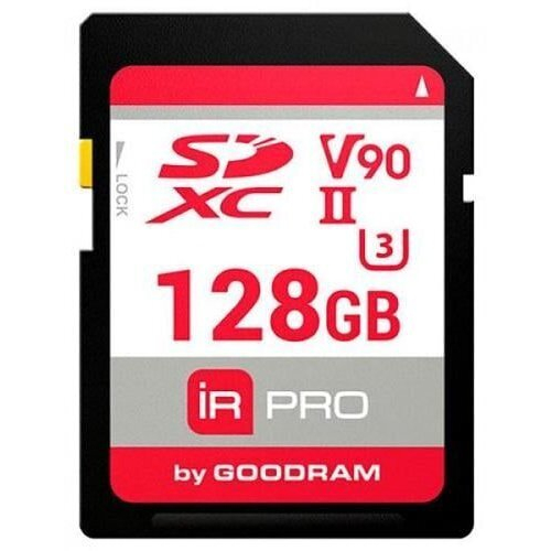 Карта пам'яті Memory card SD 128Gb GoodRAM IRDM PRO SDXC V90 UHS-II U3 Retail
