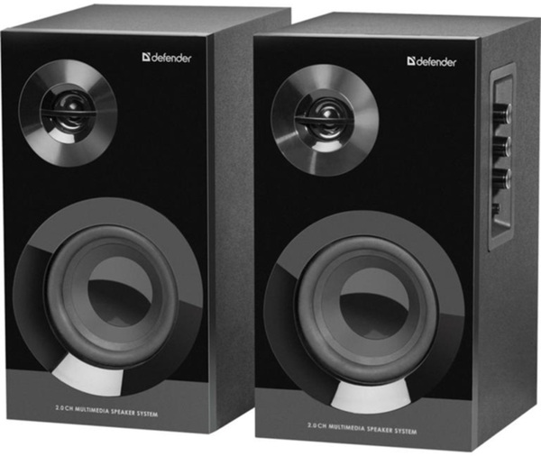Акустика 2.0 Defender Aurora S40, 40Вт (RMS) MDF Bluetooth,черная