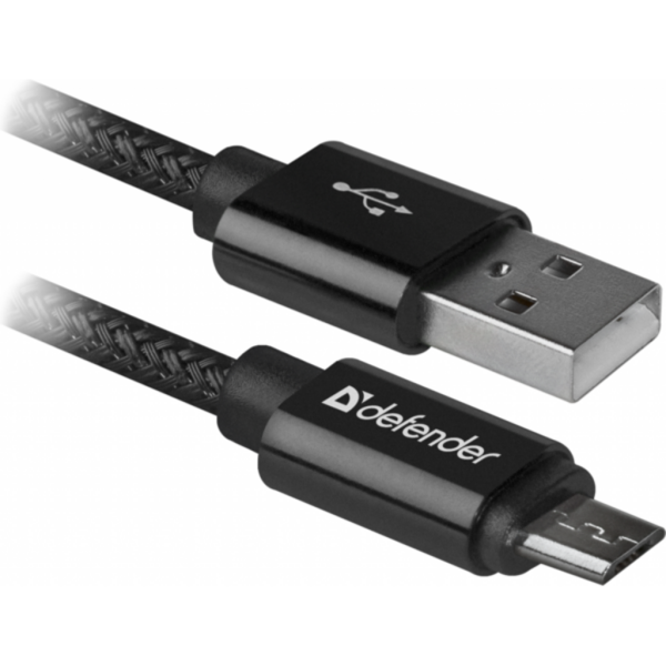 Кабель USB 08-03T PRO USB 2.0 AM — MicroBM, 1м, 2.1A черный (87802)