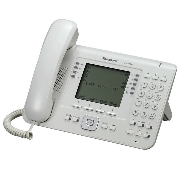 IP-телефон Panasonic KX-NT560RU White для АТС Panasonic KX-TDE/NCP/NS фото 1