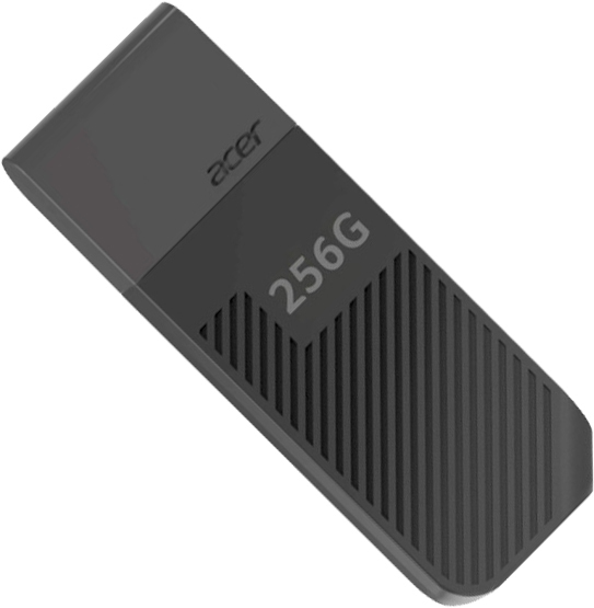 Накопитель Acer USB Flash 256GB USB 3.2 UP300 Black, Retail (BL.9BWWA.528) фото1