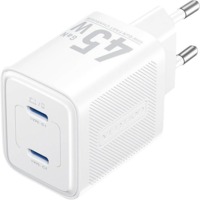 Зарядное устройство Vention 45W 2xUSB-C GaN White (FEFW0-EU)