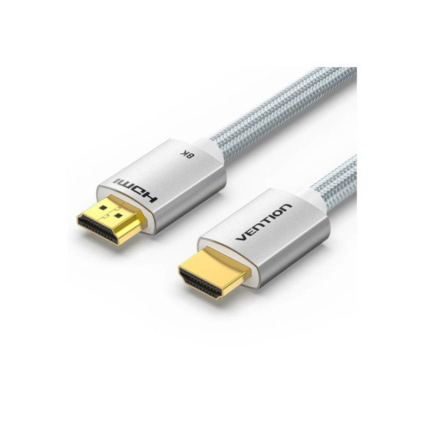 Кабель Vention HDMI M-M, 2.0 м, V2.1, 8K 60Гц, Silver Metal Type (ALCIH)