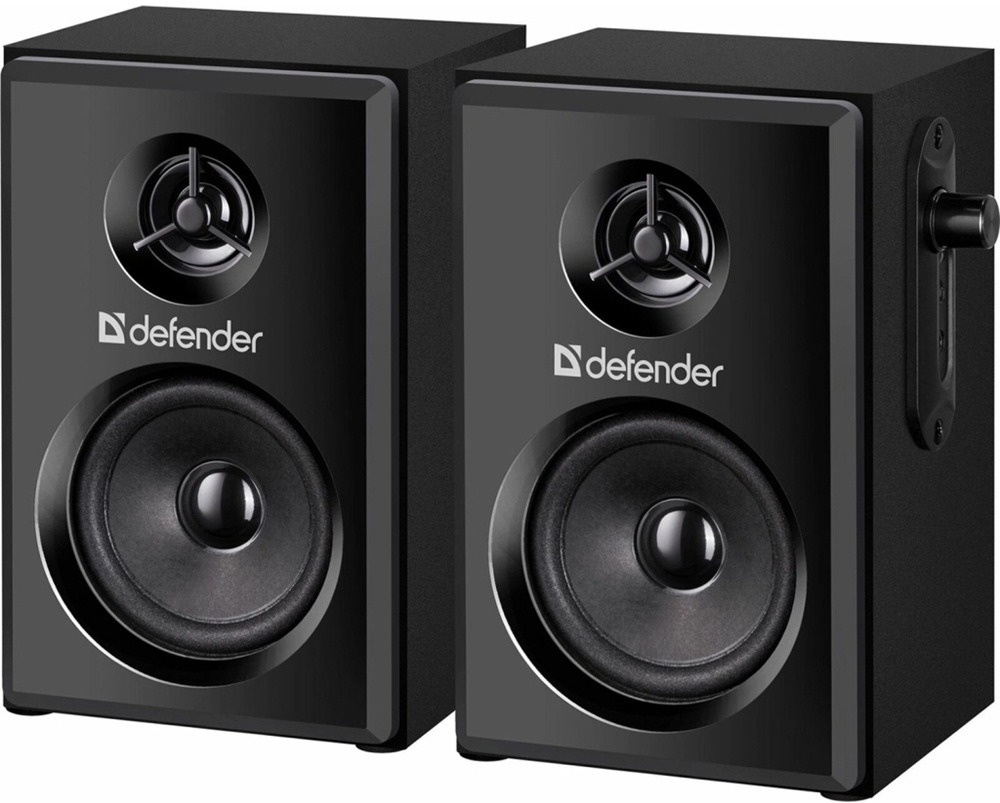 Акустика 2.0 Defender SPK-270 10Вт, черная, дерево, USB фото1