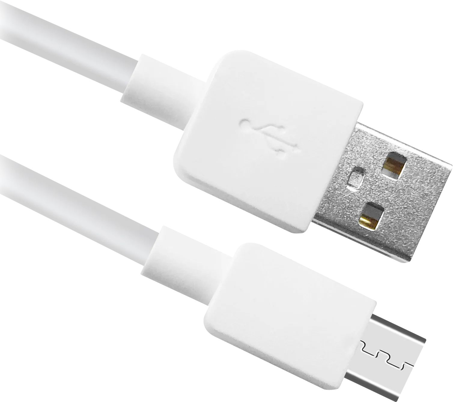 Дата кабель Defender USB 2.0 AM to Micro 5P 1.0m USB08-01M white (87497) фото1