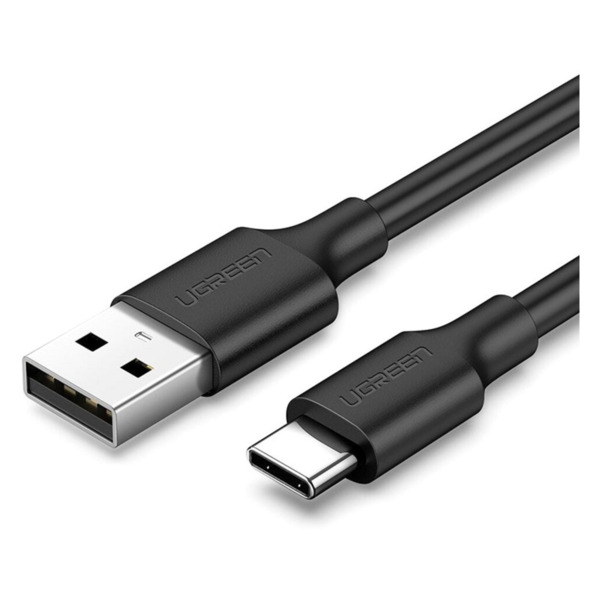 Кабель UgreenUSB2.0 AM-Type-CM, 3 м, 3.0A, (18W) Nickel Plating черный US287 (60826_Ugreen)
