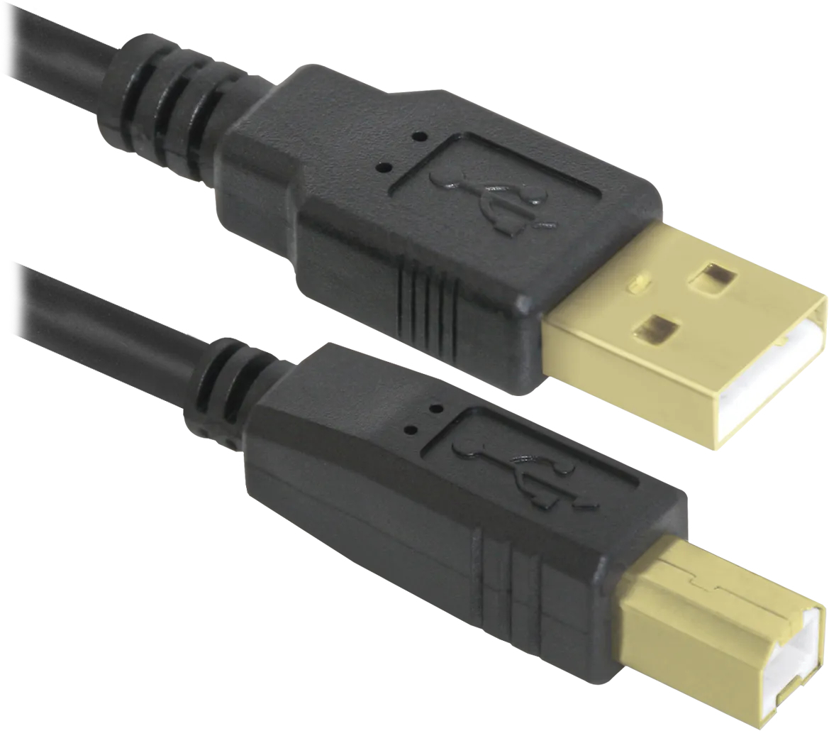 Кабель для принтера Defender USB 2.0 AM/BM 1.8m (87430) фото1