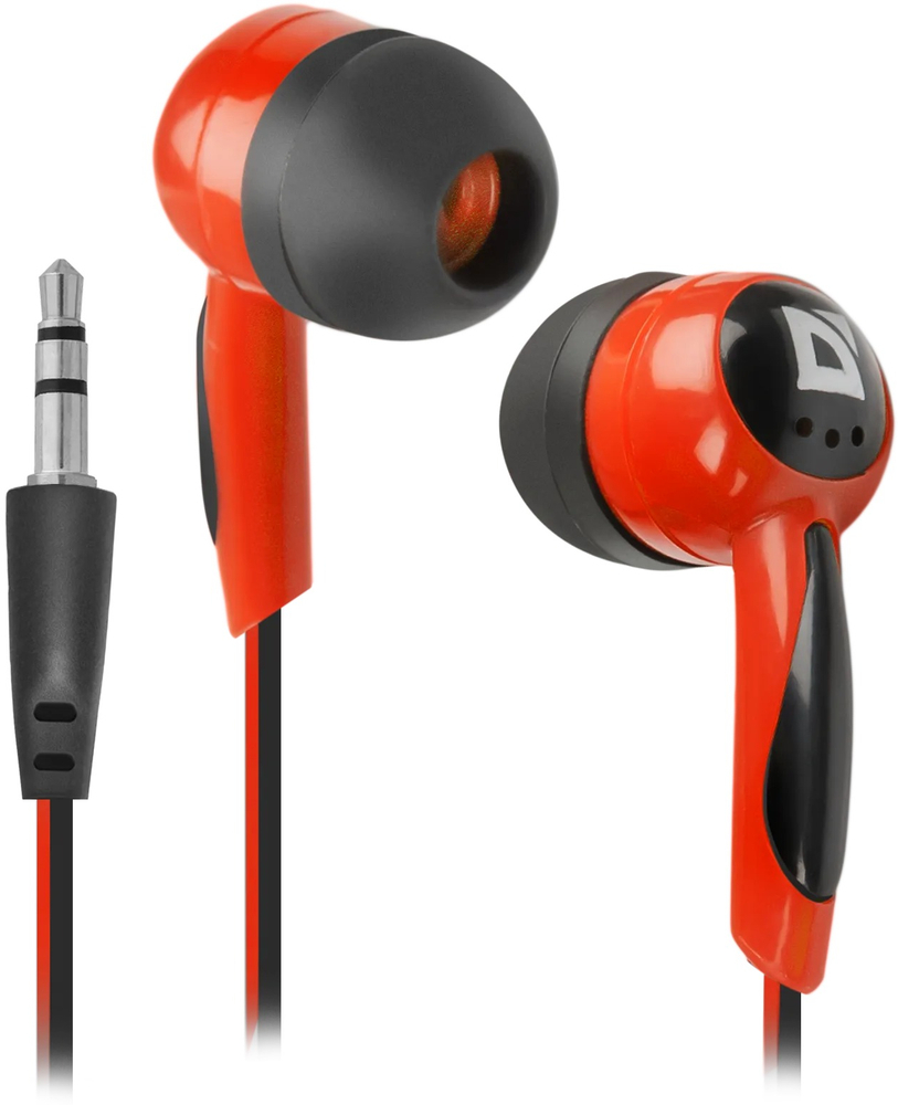 Наушники Defender Basic 604 Black-Red (63605)