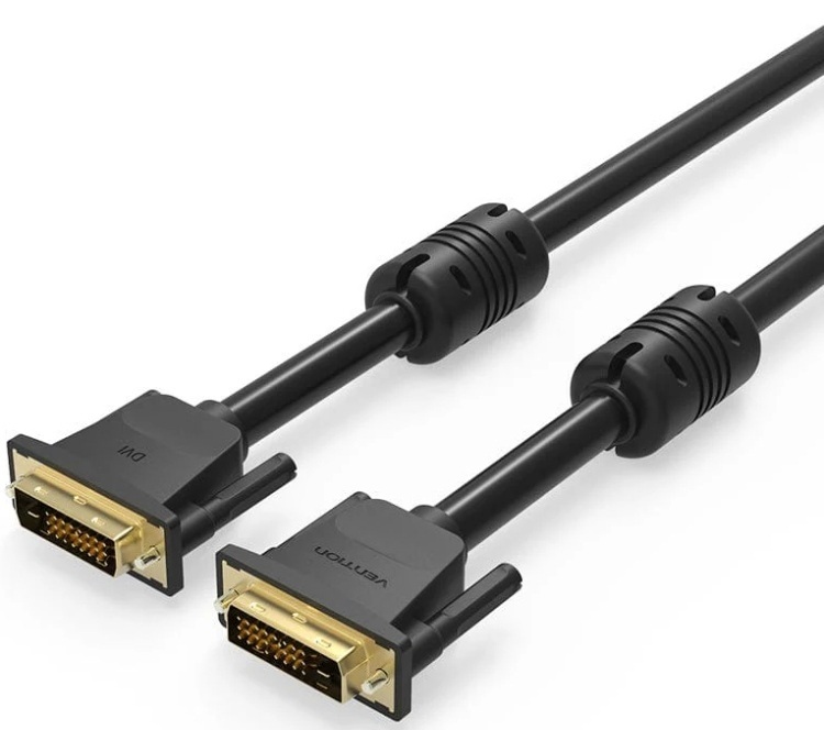 Кабель Vention DVI-D 24M - 24M, 1.5 м, 2K 60Hz Dual Linik (EAABG) фото1