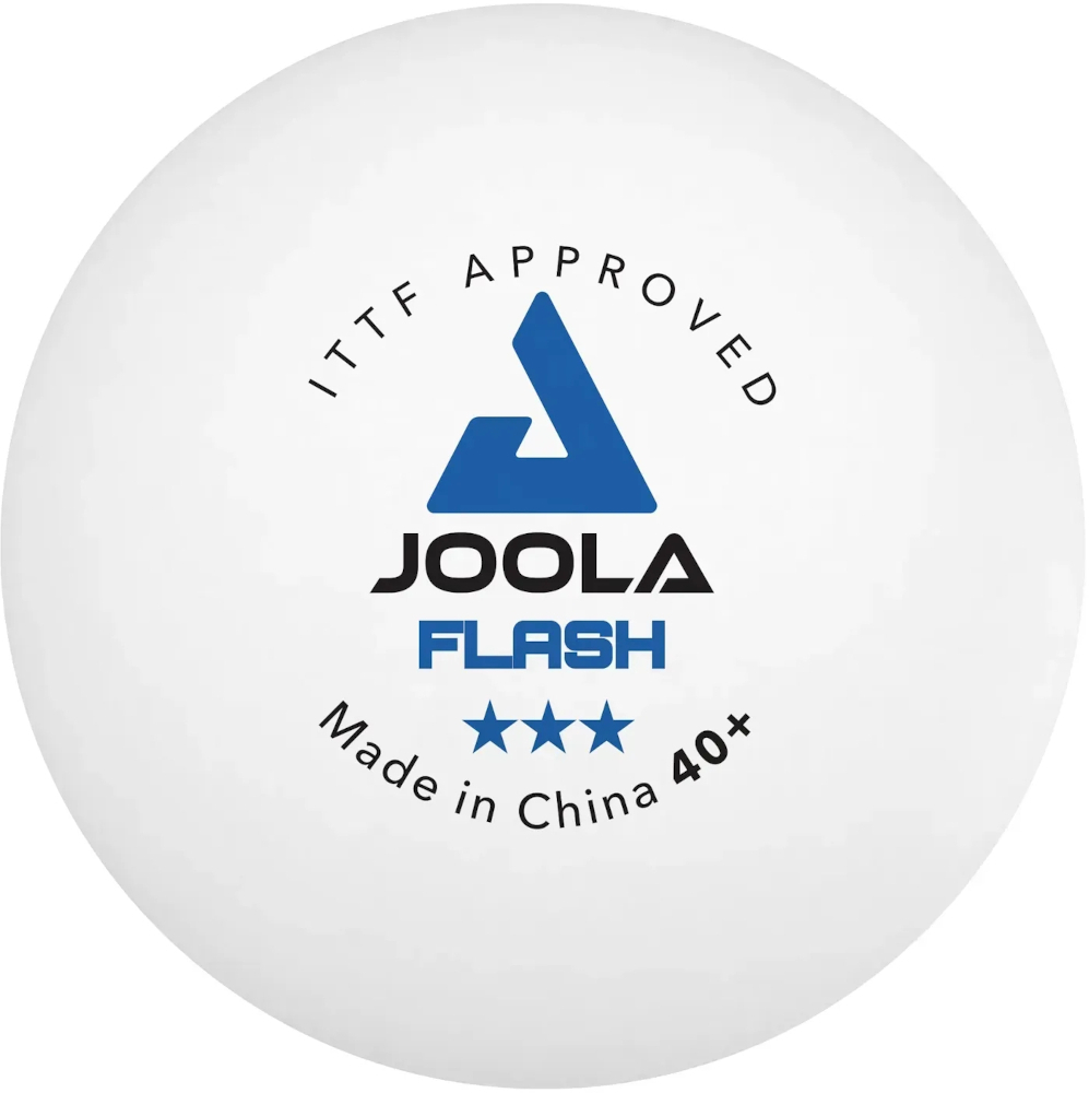 М'ячі для настільного тенісу Joola Flash 40+ White ITTF 3 шт (40042) фото1