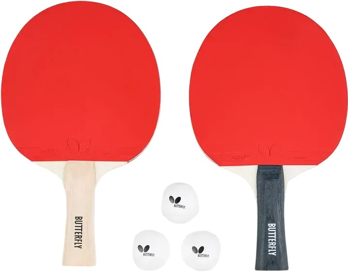 Набор для настольного тенниса Butterfly Racket Set Easy 2 Bats 3 Balls (6257623202) фото1