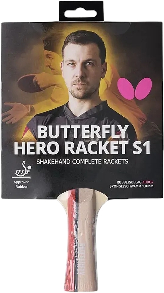 Ракетка для настольного тенниса Butterfly HERO Racket S1 Timo Boll (6251710002) фото1