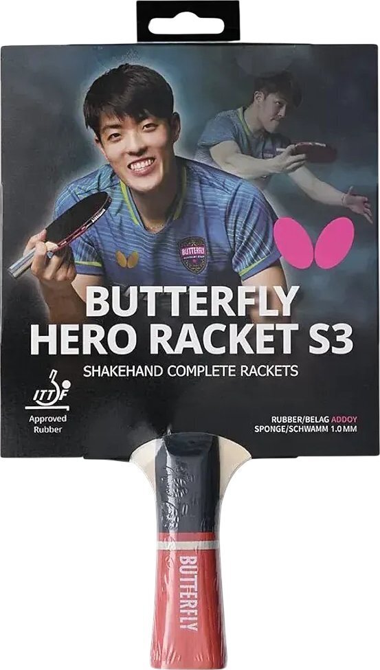 Ракетка для настольного тенниса Butterfly HERO Racket S3 Dang Qiu (6251730002) фото1