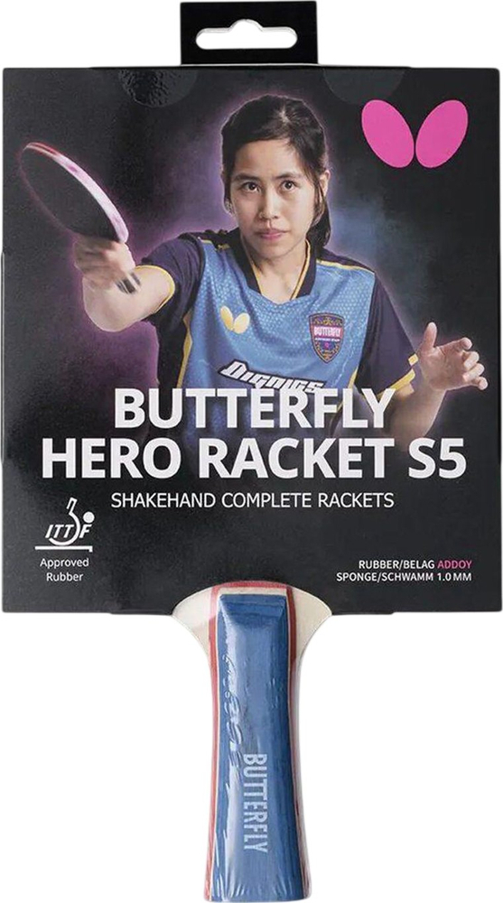 Ракетка для настольного тенниса Butterfly HERO Racket S5 Suthasini Sawettabut (6251750002) фото1