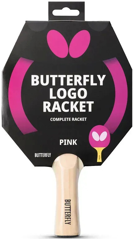 Ракетка для настільного тенісу Butterfly Logo Racket Pink FL (6017873302) фото1
