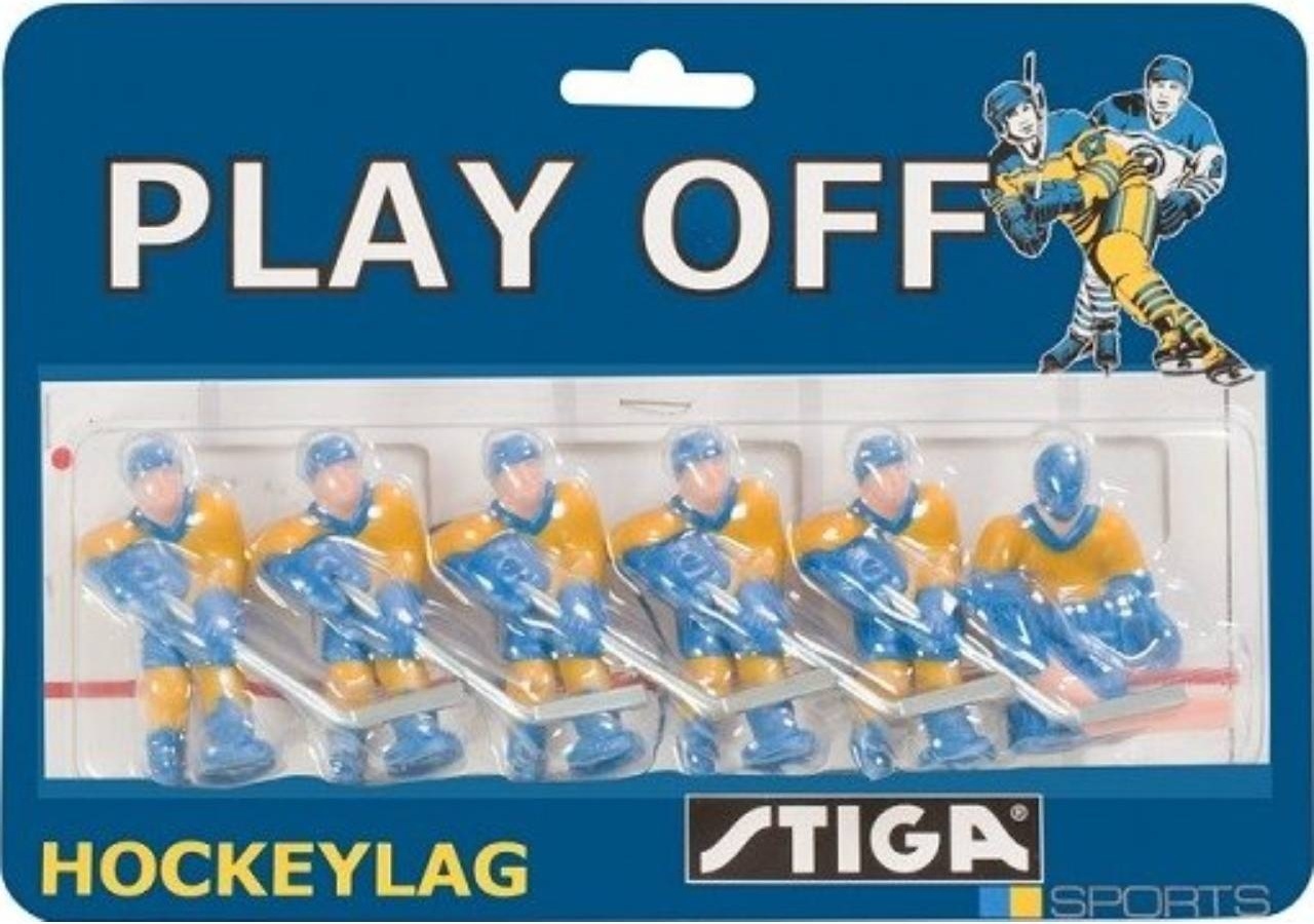 Комплект запасных игроков для настольного хоккея Stiga Team HG Yellow/Blue SVERIGE (7111-9080-01) фото1