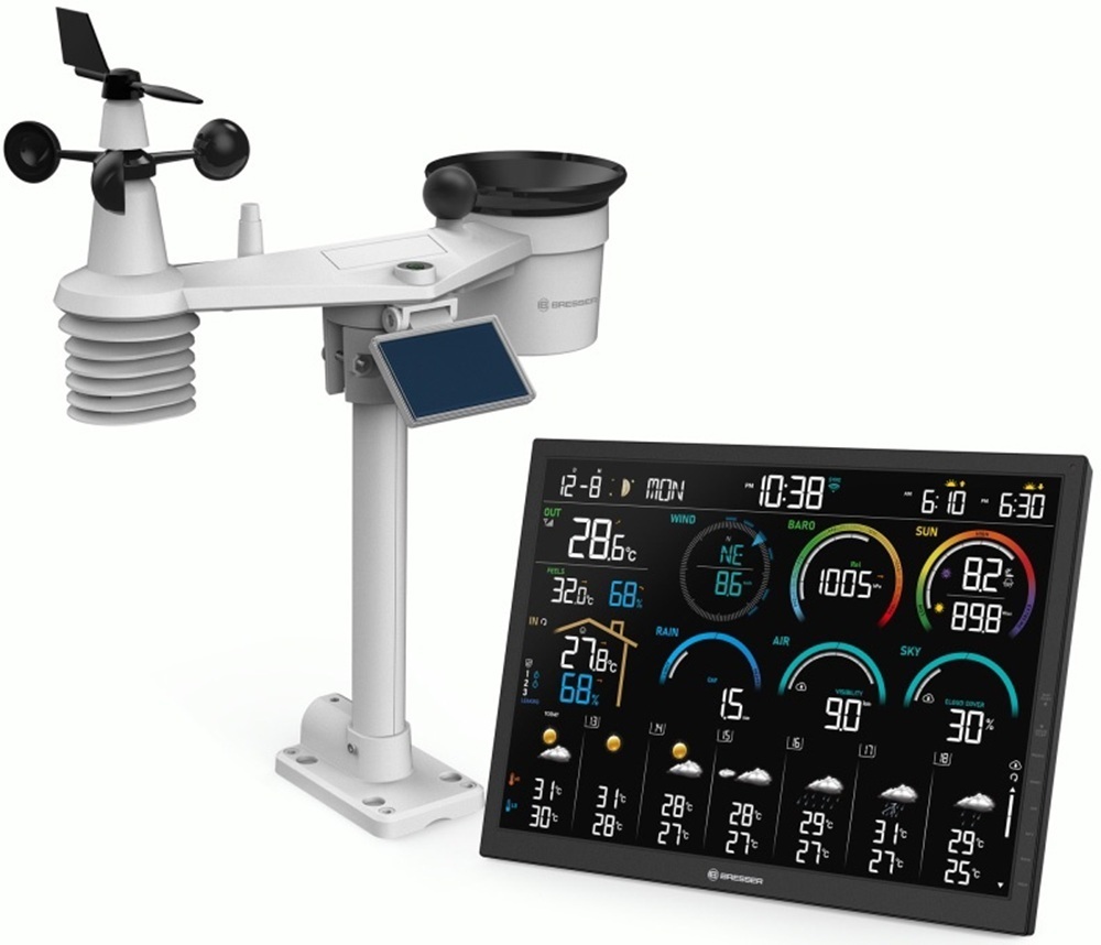 Метеостанция Bresser 4CAST 18,5" WiFi Weather Station 8-in-1 (15197) фото1