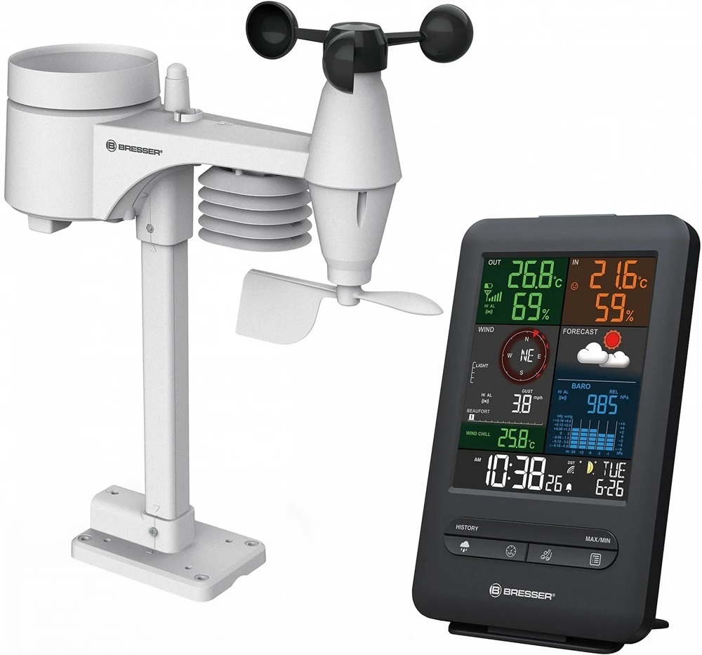 Метеостанция Bresser Weather Center 5-in-1 Beaufort (7002525/12904) фото1