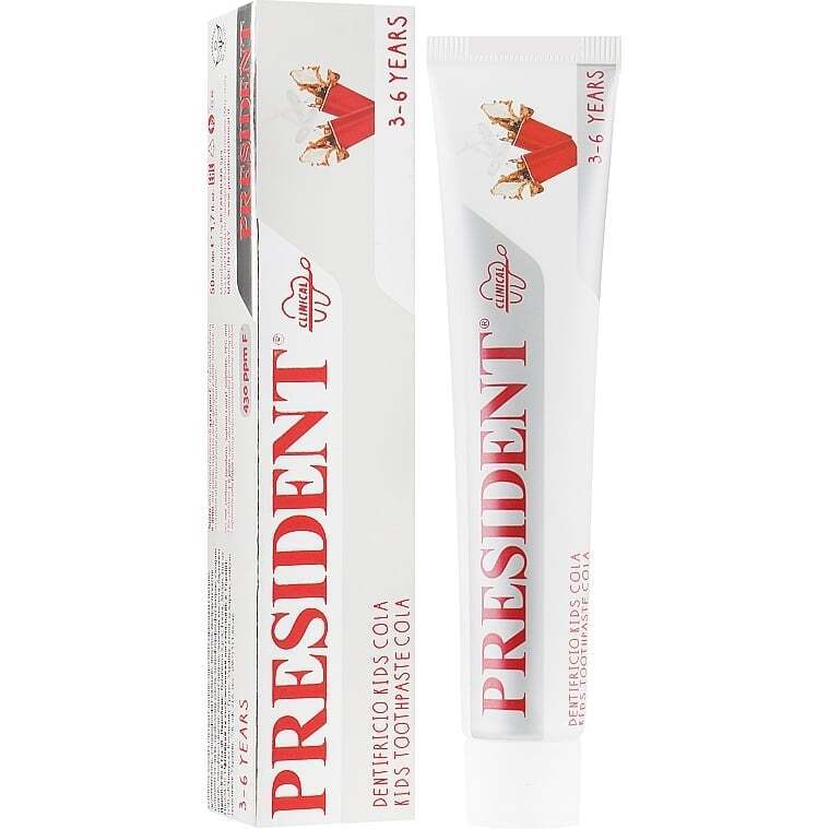 Зубна паста President Toothpaste Kids Cola 3-6 years 50 мл фото1