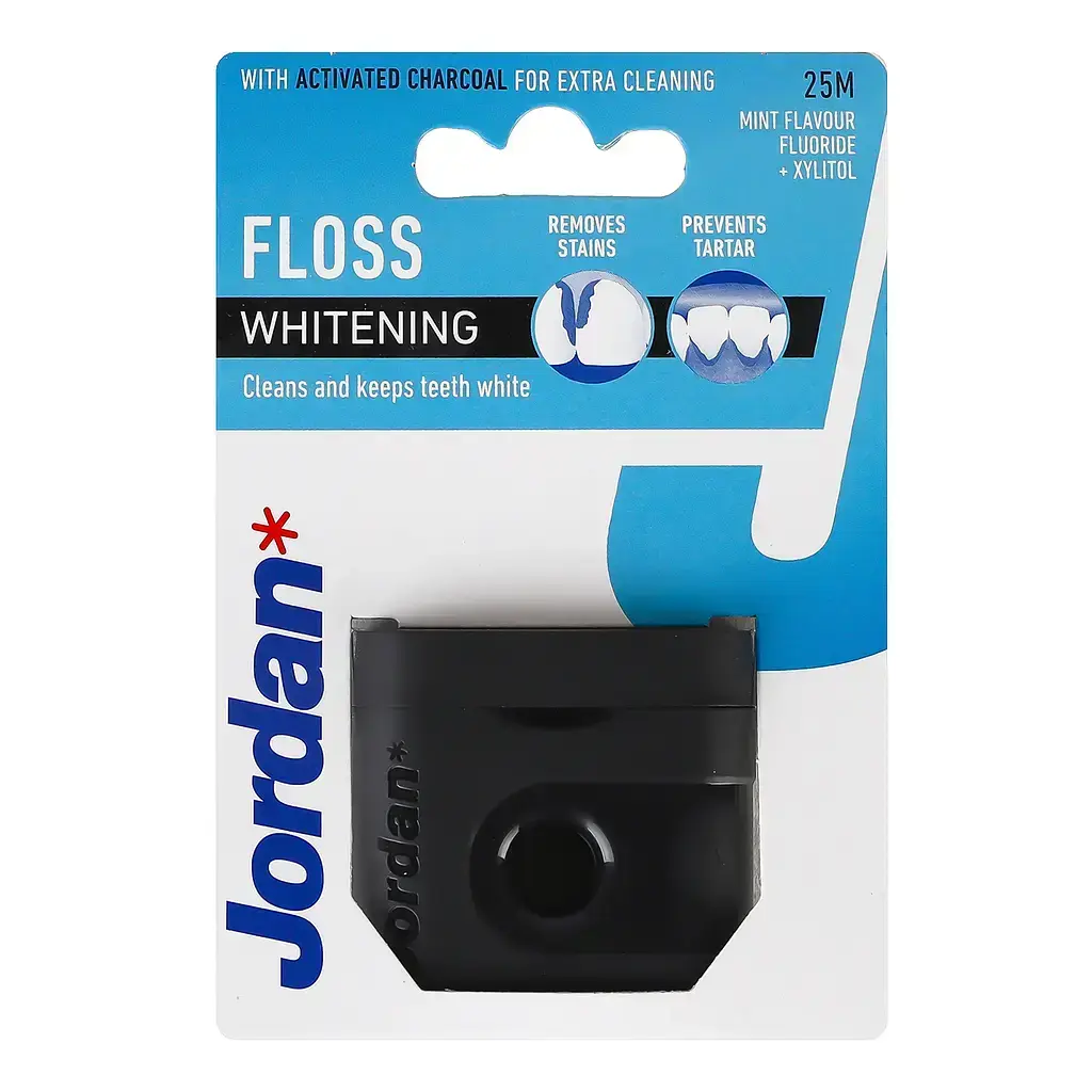 Зубна нитка-флос Jordan Whitening, 25 м фото1