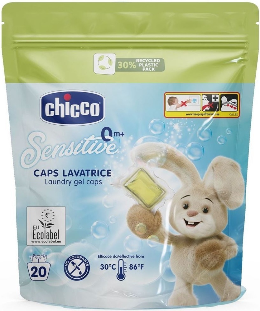 Капсулы для стирки Chicco Sensitive 20 шт. фото1