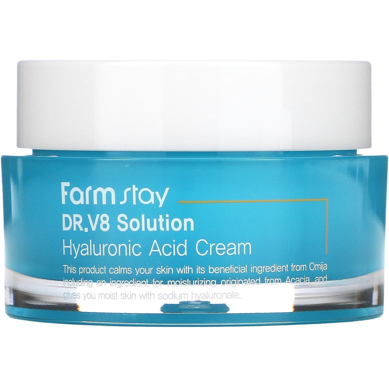 Крем для обличчя FarmStay DR.V8 Solution Hyaluronic Acid Cream 50 мл фото1