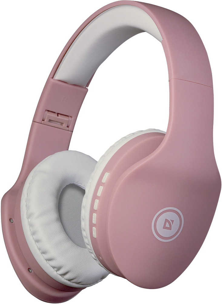 Наушники с микрофоном Defender FreeMotion B525 Bluetooth, white and pink (63528) фото1