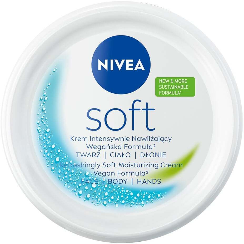 Інтенсивний зволожуючий крем NIVEA Soft для обличчя рук та тіла 300 мл фото1
