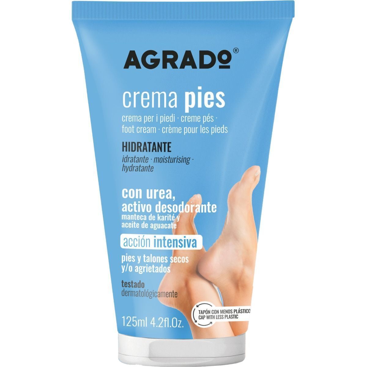 Крем для ног Agrado Moisturising Foot Cream увлажняющий 125 мл фото1