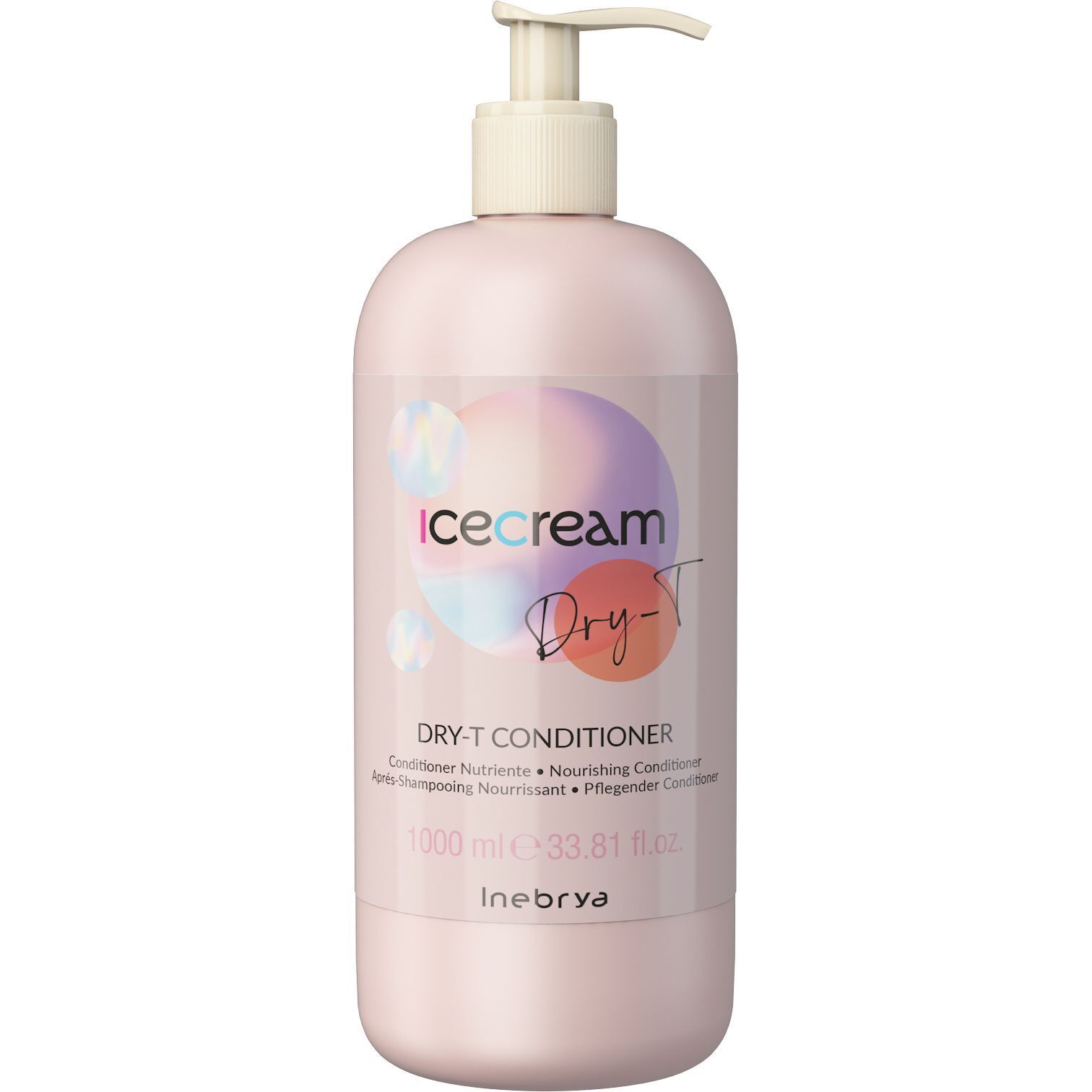 Кондиціонер для сухого, кучерявого й фарбованого волосся Inebrya Conditioner Dry-T 1 л фото1