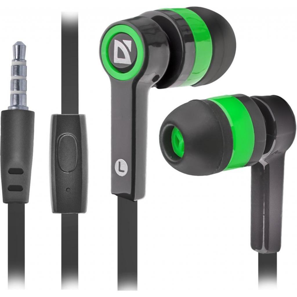 Гарнитура для смартфонов Defender Pulse 420 Green (63422) фото1