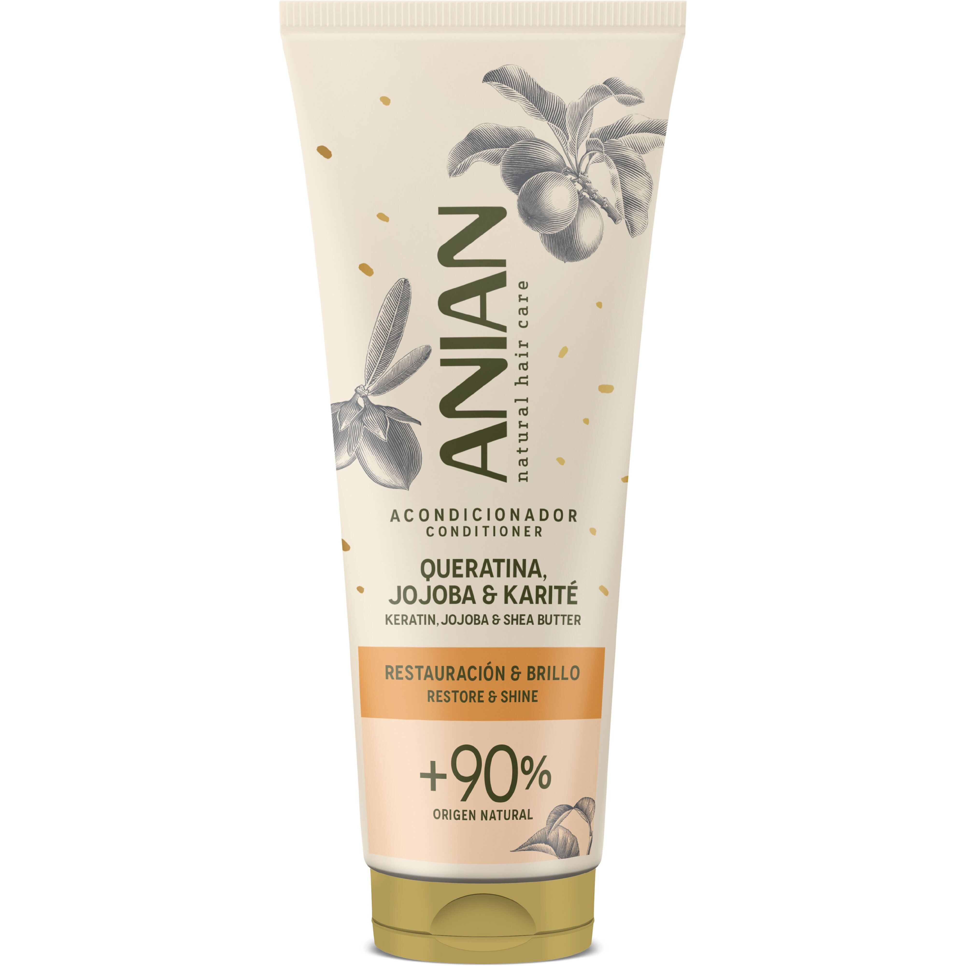 Кондиціонер для сухого волосся Anian Keratin, Jojoba & Shea Butter відновлюючий 250 мл фото1