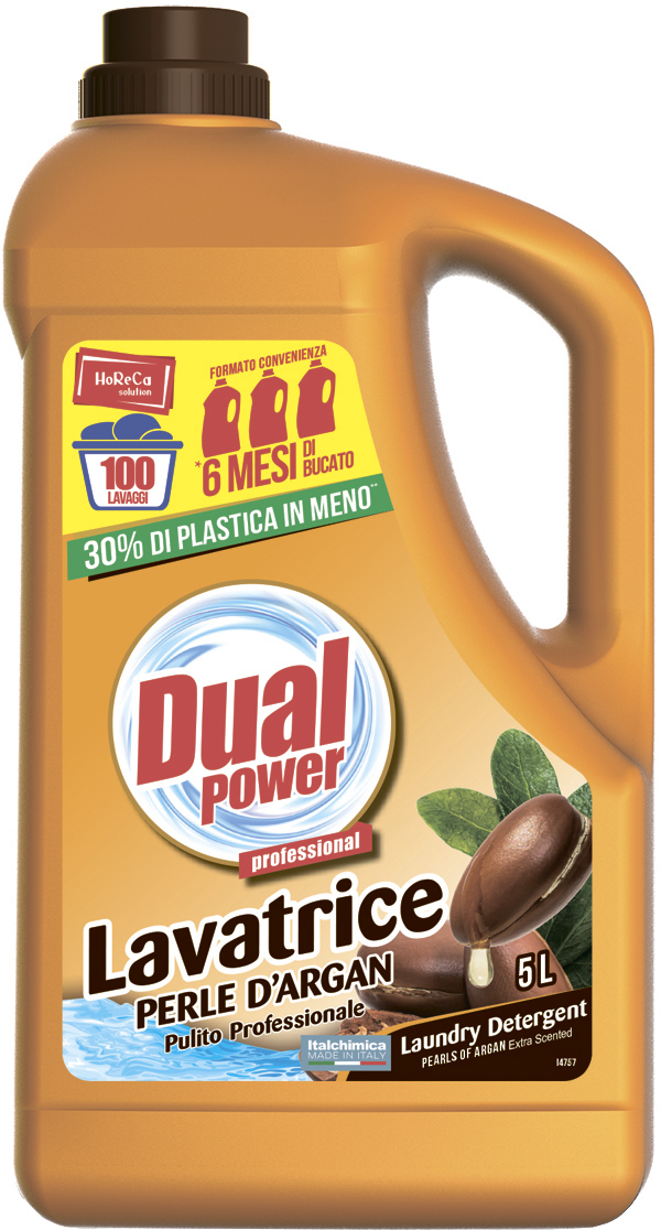 Концентрированный гель для стирки Dual Power Эссенция Аргана 5 л фото1